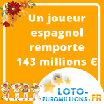 Un joueur espagnol remporte 143 millions Є - EuroMillions